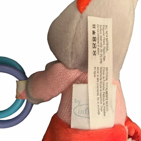 INFANTINO Peter Rabbit Lily Bobtail Bunny Rabbit Chime Plush Baby Teething Toy C - Picture 12 of 14
